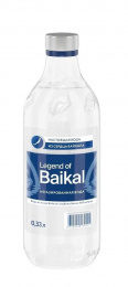Вода питьевая природная "Legend of Baikal" негазированная, 0,33 л стекло 