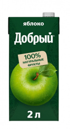 Добрый Нектар Фермерский Яблоко Зеленое  2л (по 6) 60 (04670155800952)