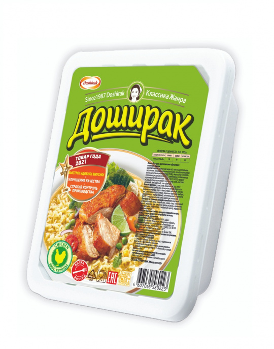 ЛАПША Б/П ДОШИРАК КУРА П/КОНТ 90Г